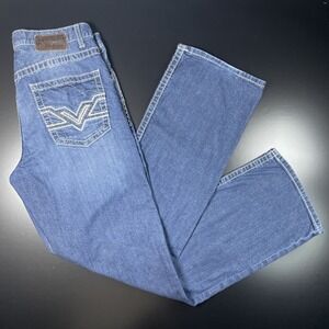 BKE Tyler Bootleg Stretch Jeans Mens 33x34 Medium Wash Blue Denim Bootcut